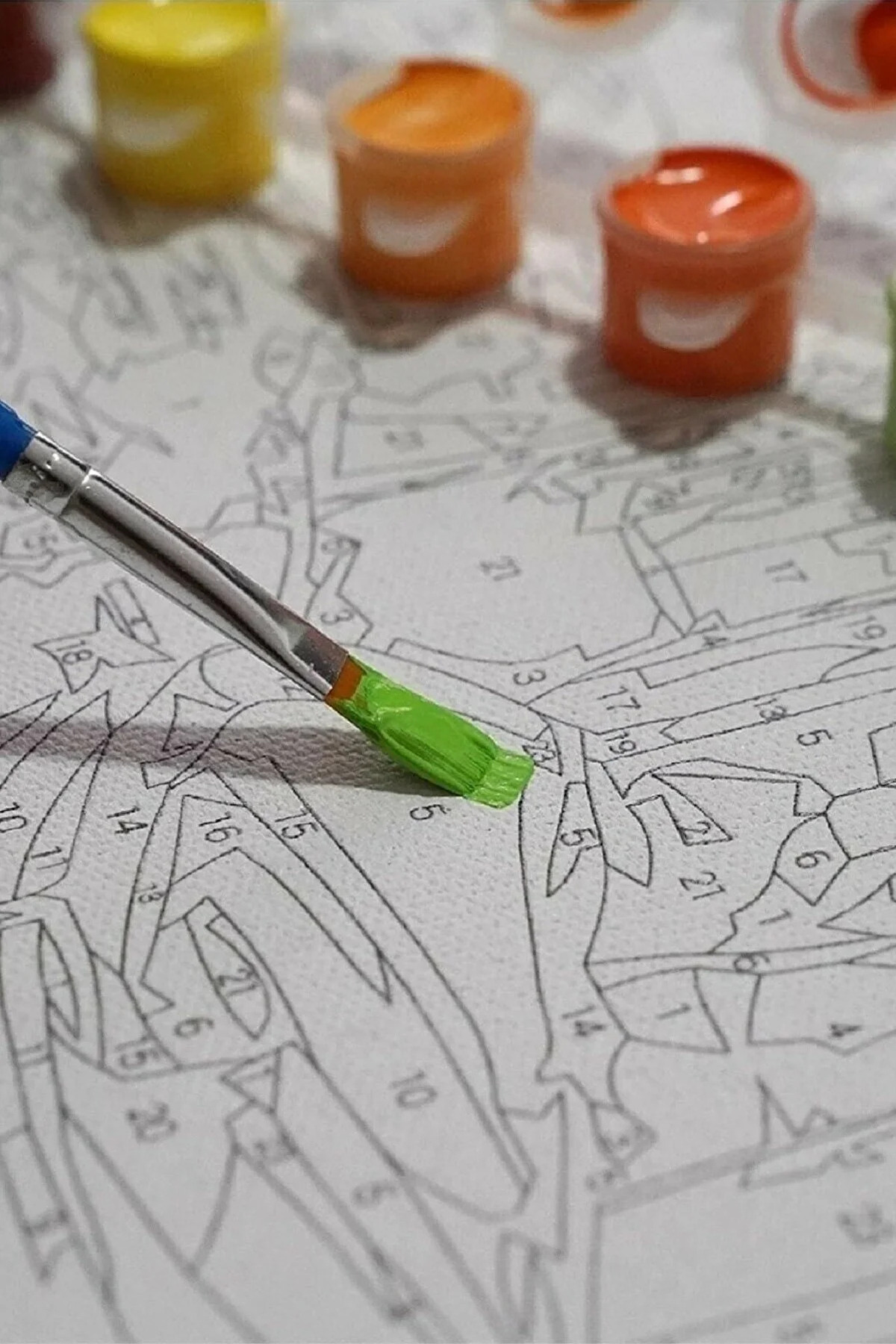 Sayılarla Boyama Seti Kasnaklı Renkli Sarılış - Görsel 7