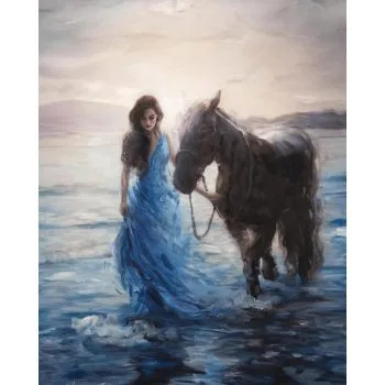 mavi hayaller sayilarla boyama seti 40x50 4098