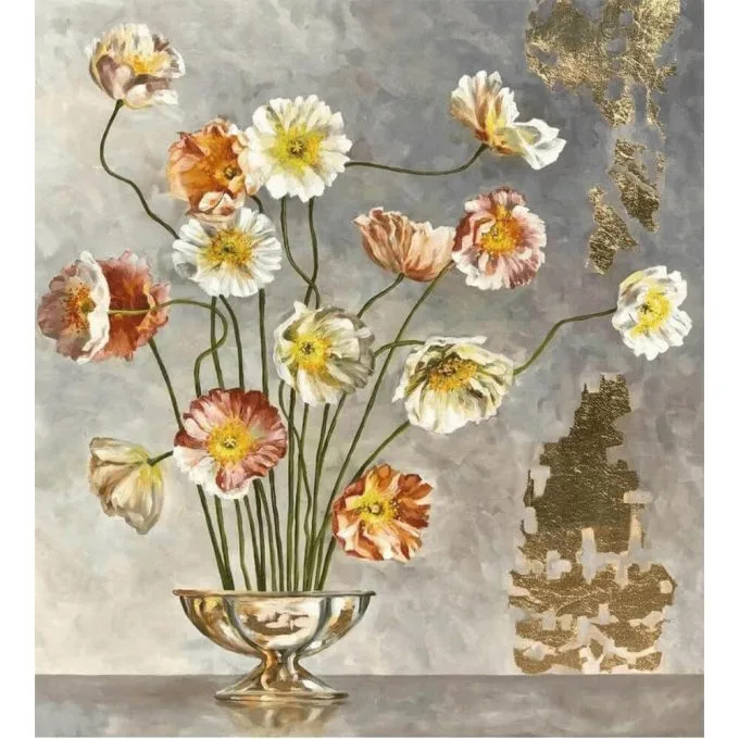 zarif cicekler sayilarla boyama seti 40x50 4132