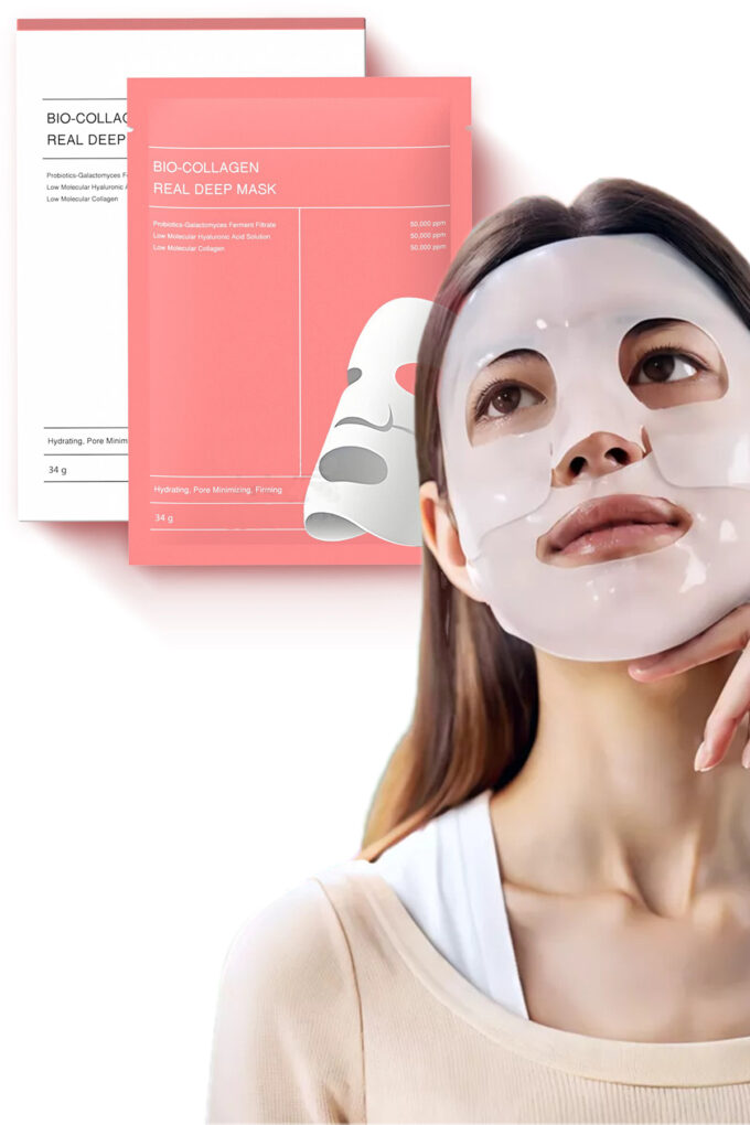 Şeffaflaşan Cilt Maskesi Bio Collagen Real Deep Nemlendiren Gözenek Küçülten Onaran Yüz Maskesi 2